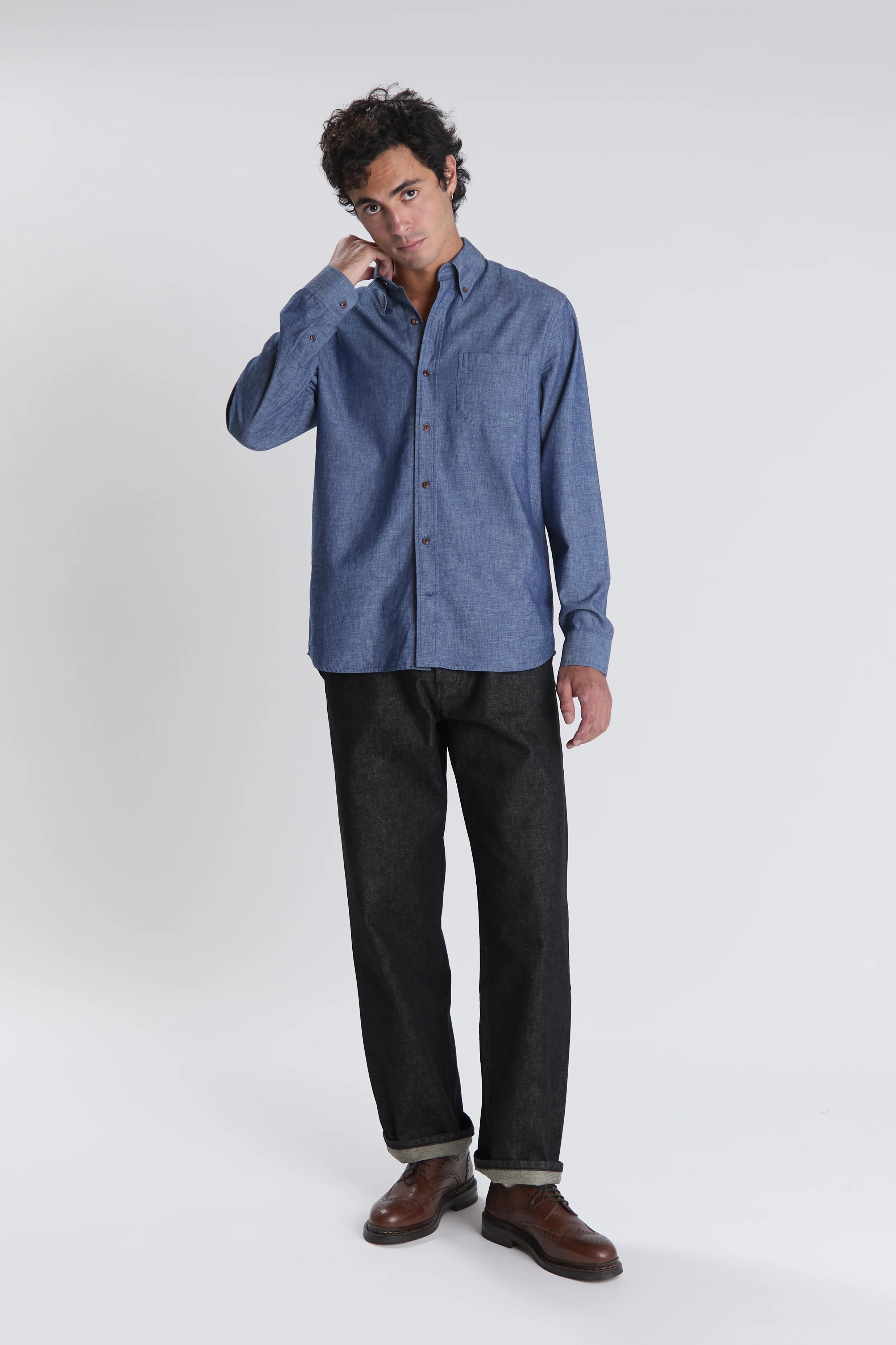 Chemise Calvi indigo - Image 3
